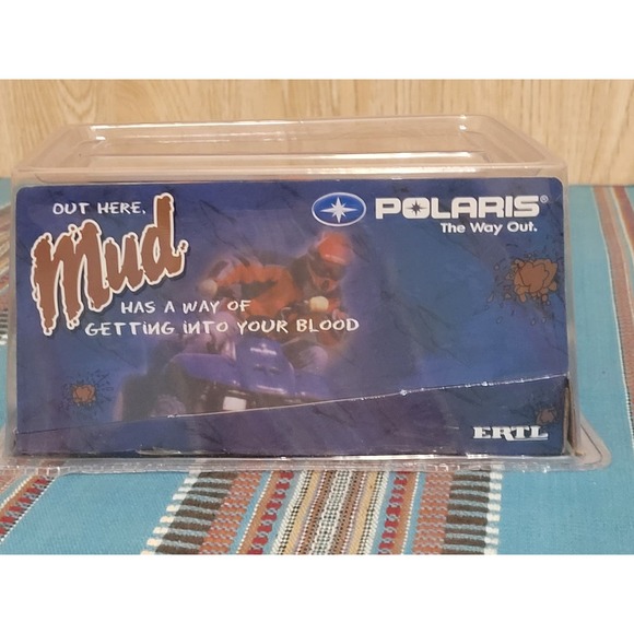 NWT Polaris Got Mud 1/18 Scale Die Cast ATV 2 Pack Red Brand-new SEALED UNOPENED - Picture 4 of 6